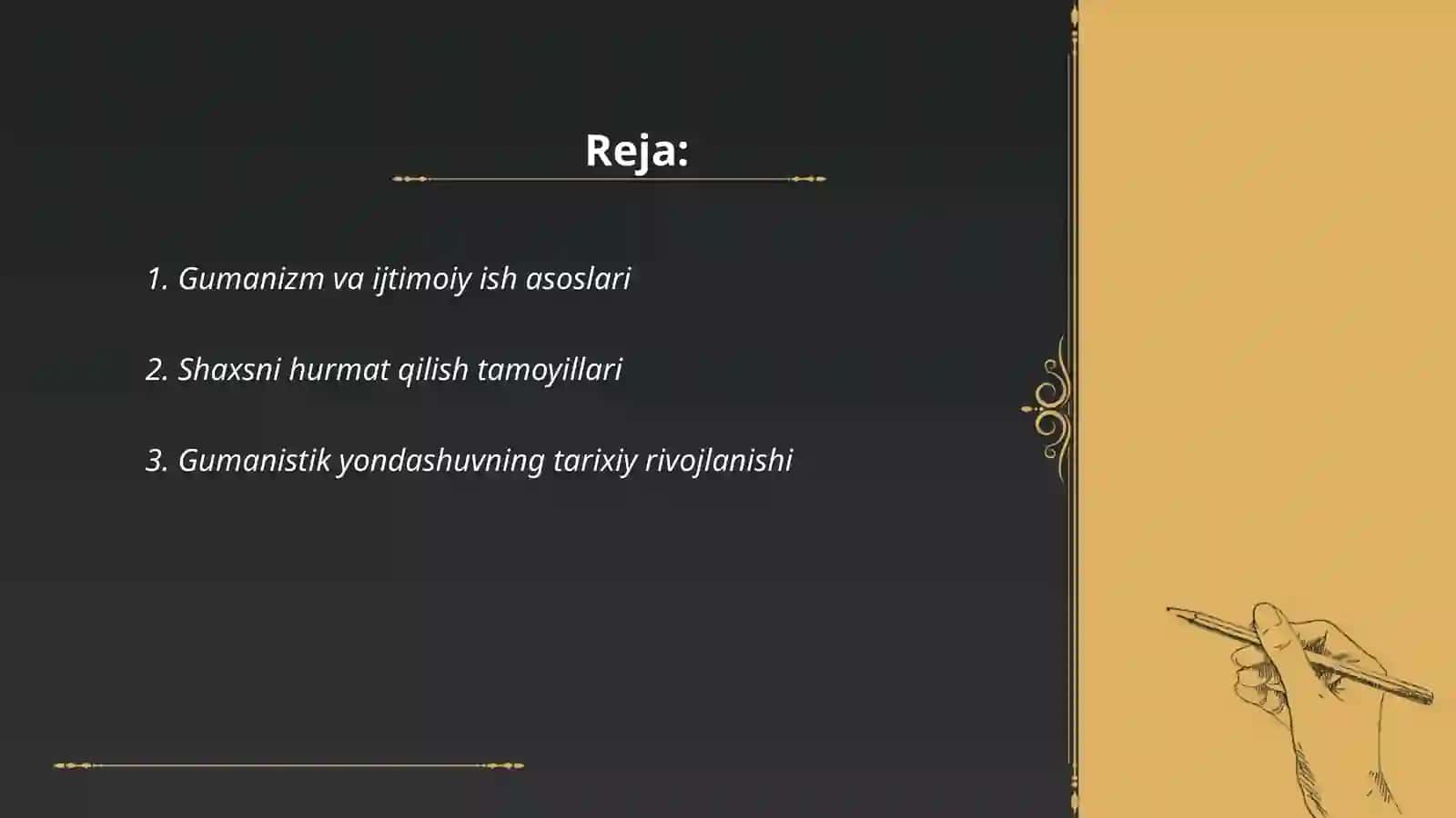 Gumanizm va ijtimoiy ish asoslari 2