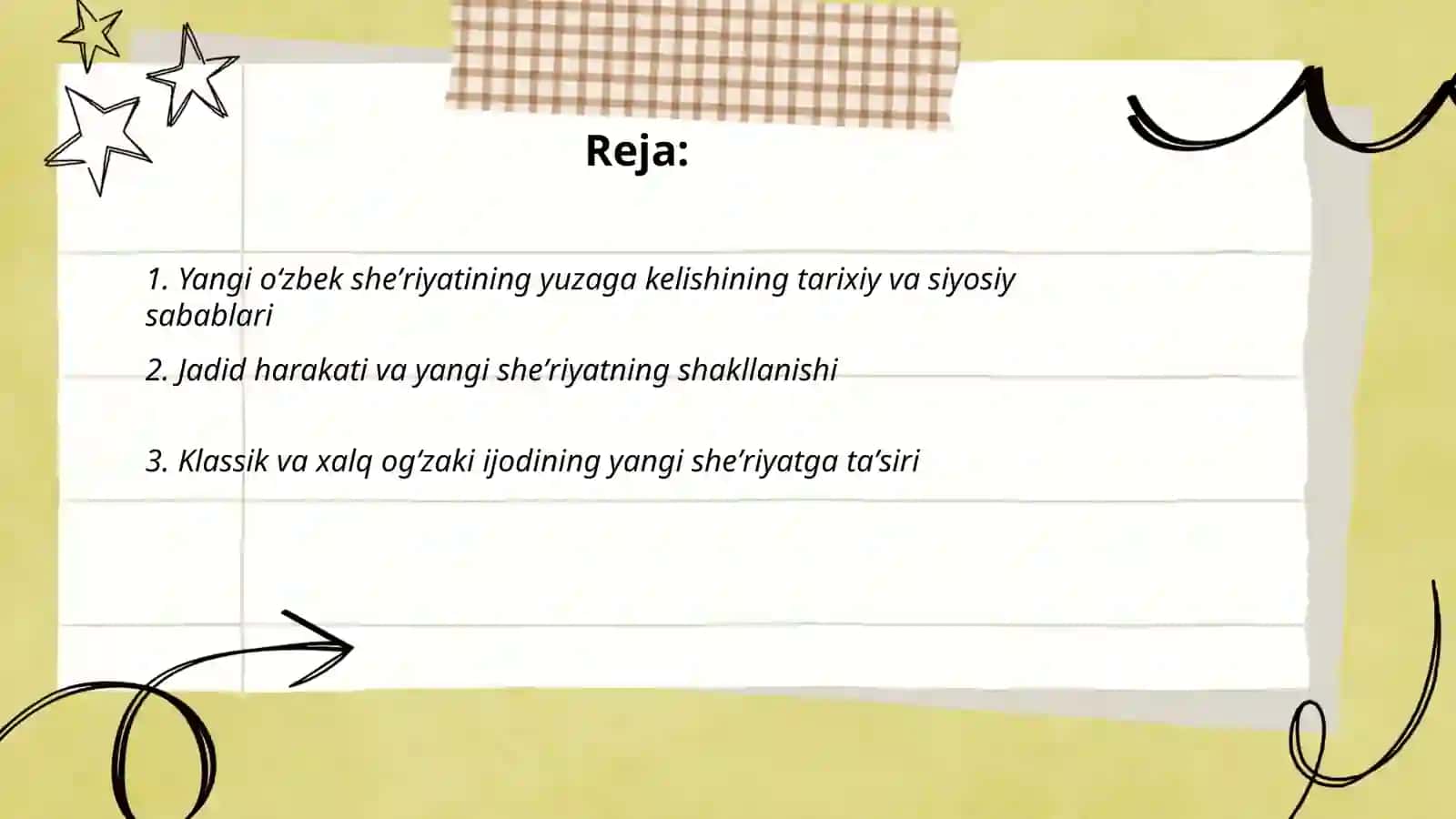 Yangi oʻzbek sheʼriyatining maydonga kelishi 2