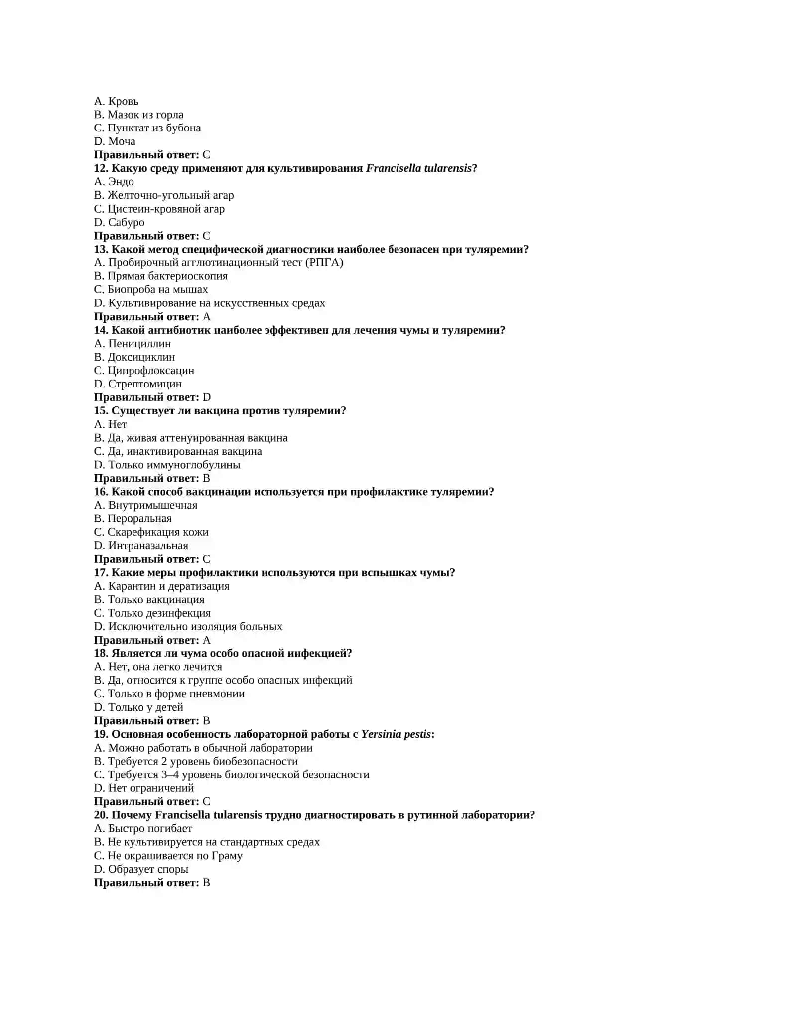 Yersinia pestis и Francisella tularensis: патогенез, диагностика, профилактика и лечение 2
