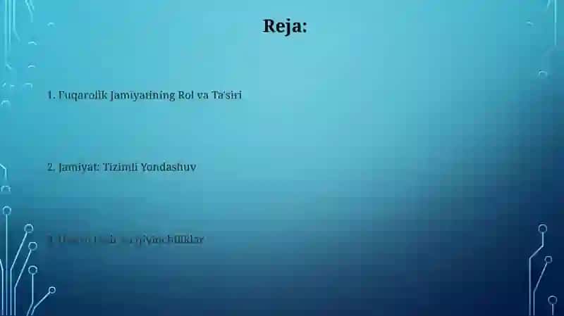 Fuqarolik Jamiyatining Rol va Ta'siri 2