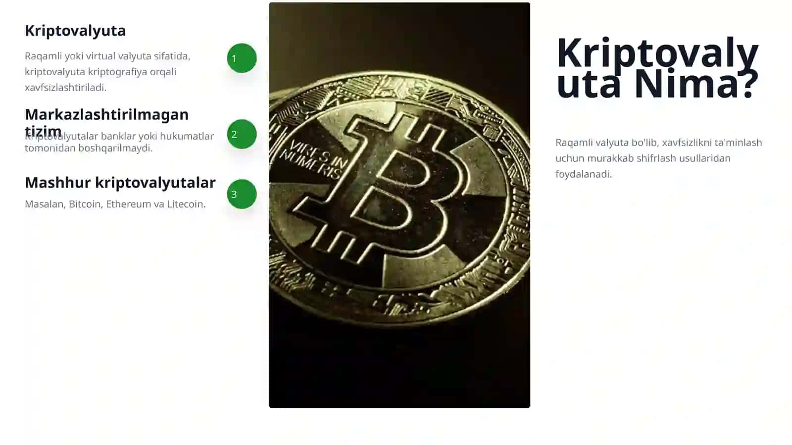 Kriptovalyuta tizimi 2