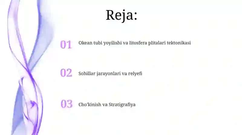 Dengiz va okeanlarning geologik ishini baholash 2