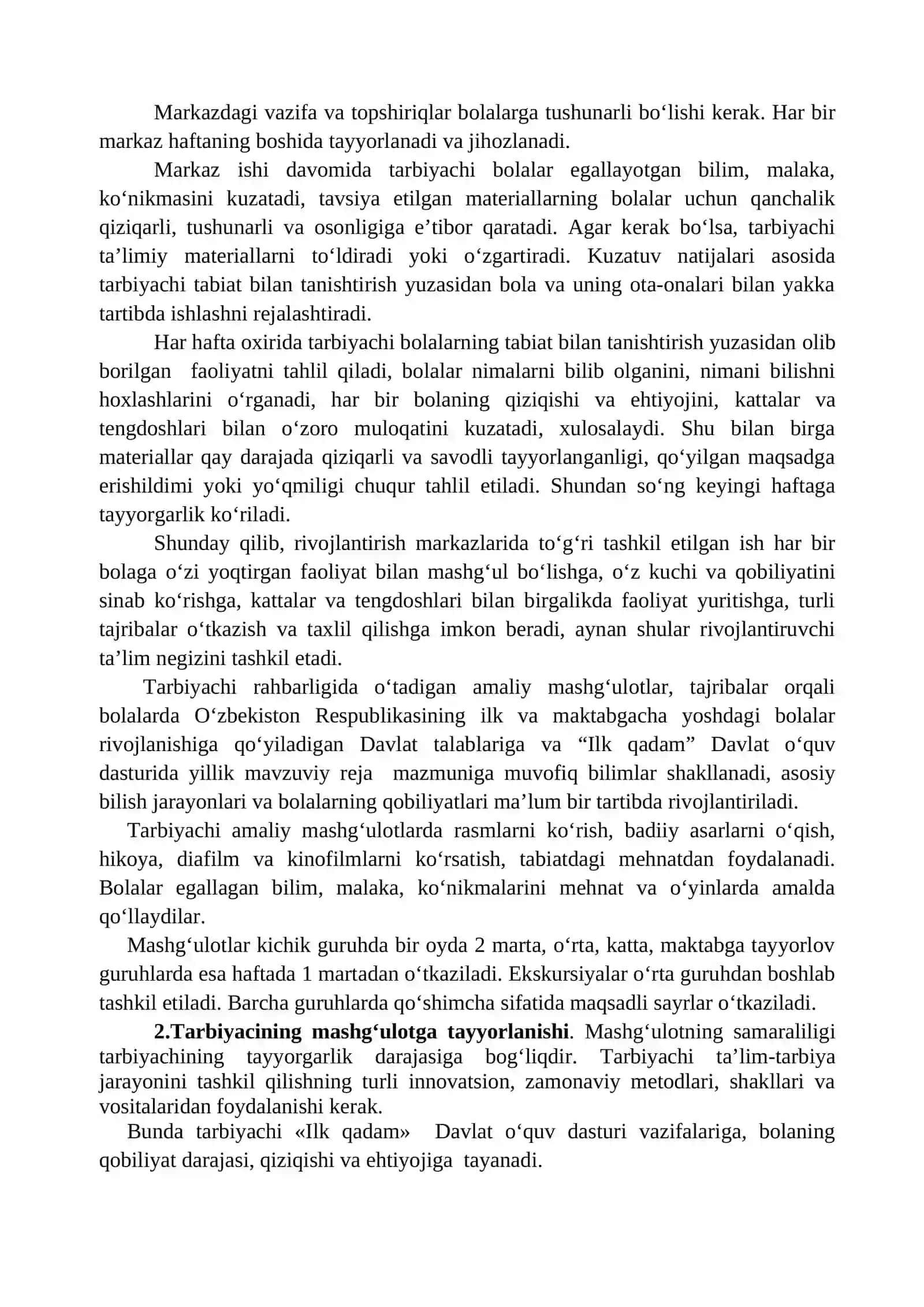 Turli guruhlarda mashg‘ulotlar o‘tkazish, ularga rahbarlik qilish 2