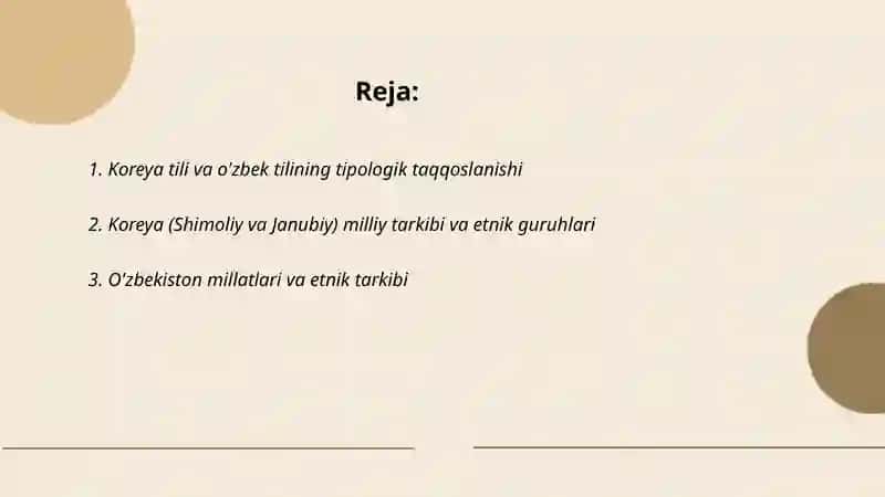 Koreya va O'zbekistonning tili, millati va aholisi 2