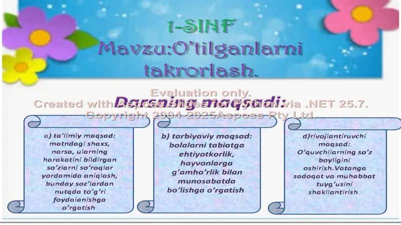 Ona tili fanidan tayyorlagan dars ishlanmasi 2