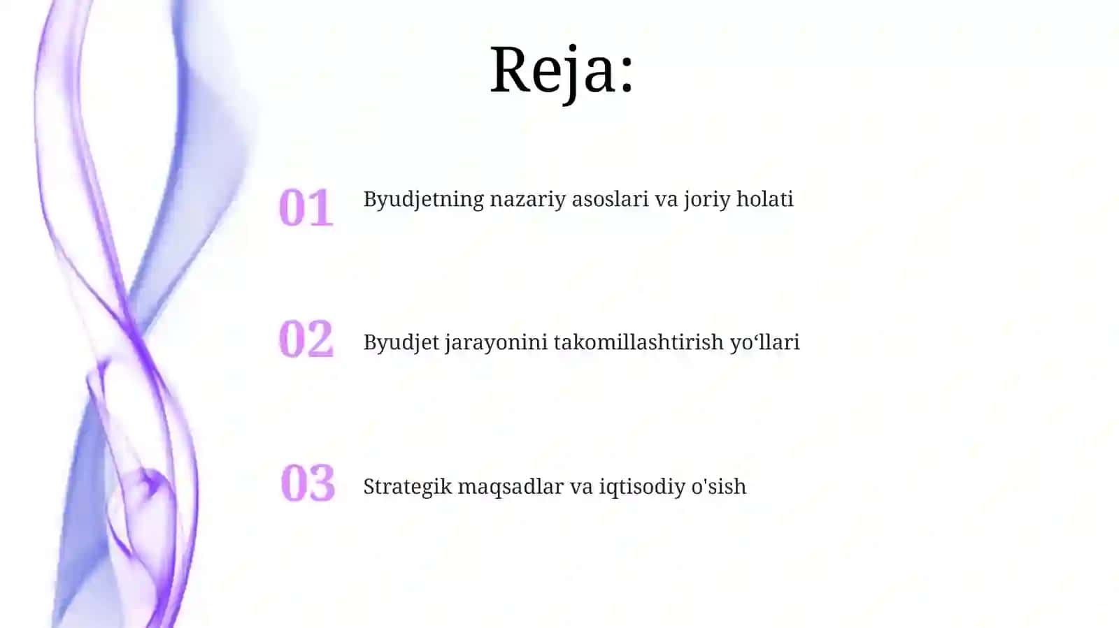 Davlat byudjeti tarkibi va uni takomillashtirish yo'llari 2