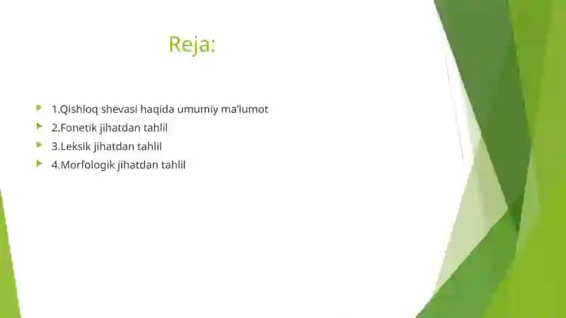 Qashqadaryo viloyati Shahrisabz tumani Avazmalik QFY Qarluq shevasi haqida 2