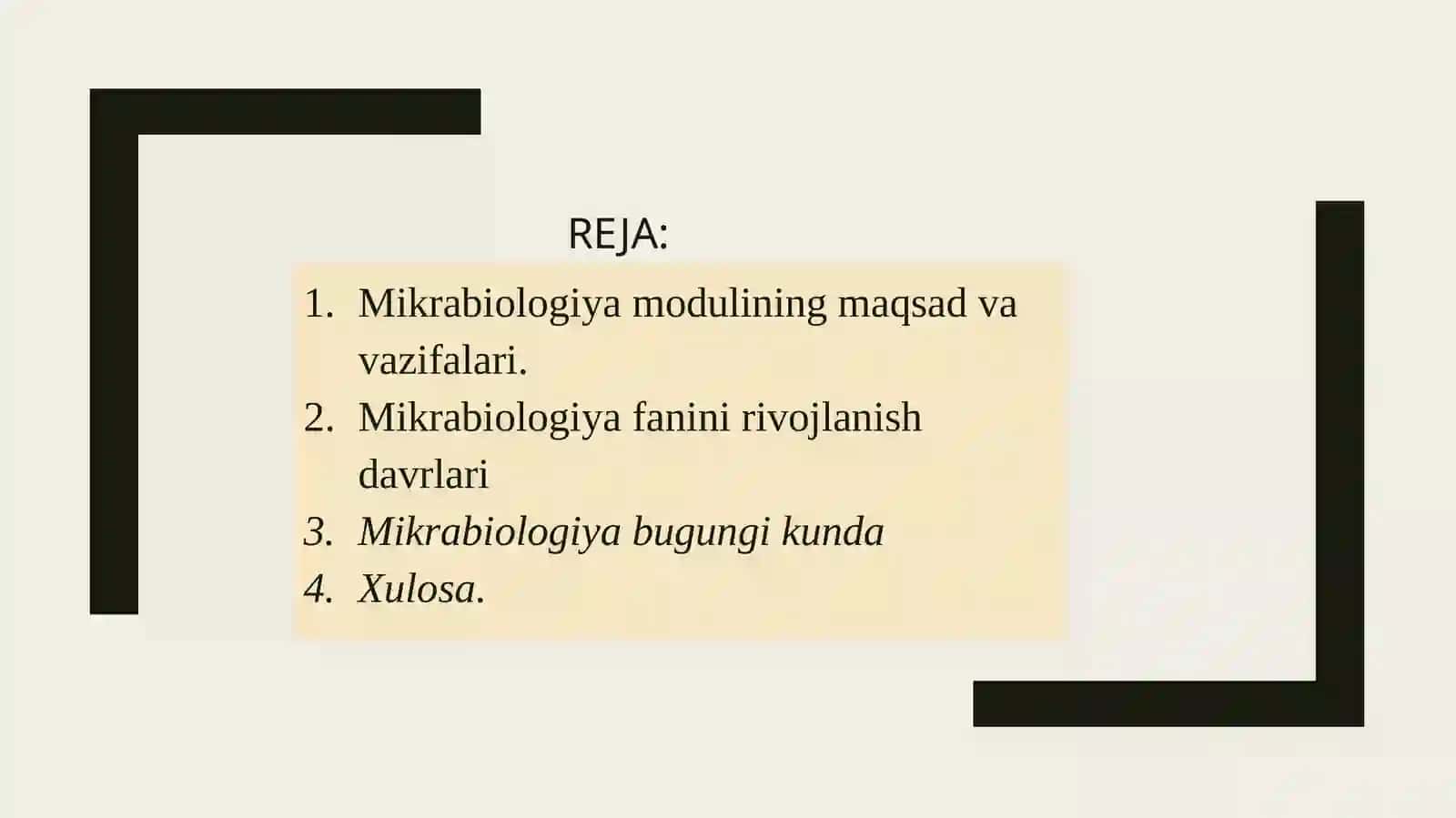 Mikrobiologiya, virusologiya va immunologiya fanidan mustaqil ishi 2