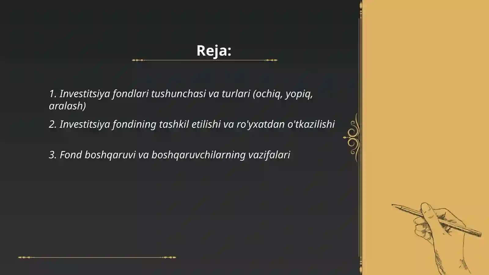 Investitsiya fondlari va ularning faoliyati 2
