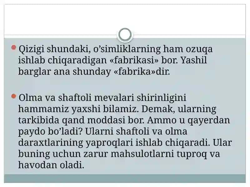 Oʻsimliklarni oziqlanishi va tuproq unumdorligi 2