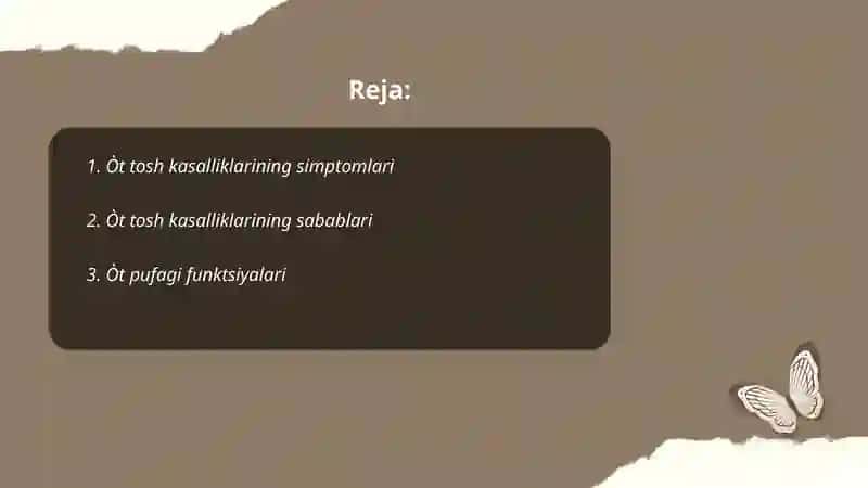 Òt tosh kasalliklari 2