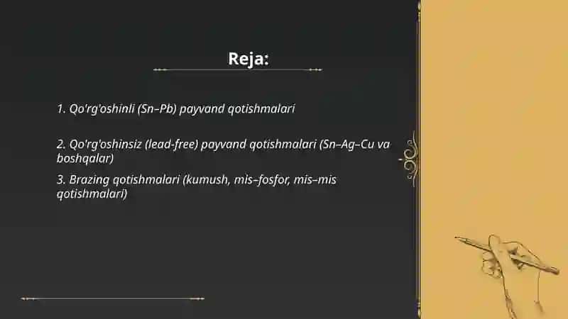 Zamonaviy payvantlash va qoplashda qollaniladigan materiallarning turlari 2