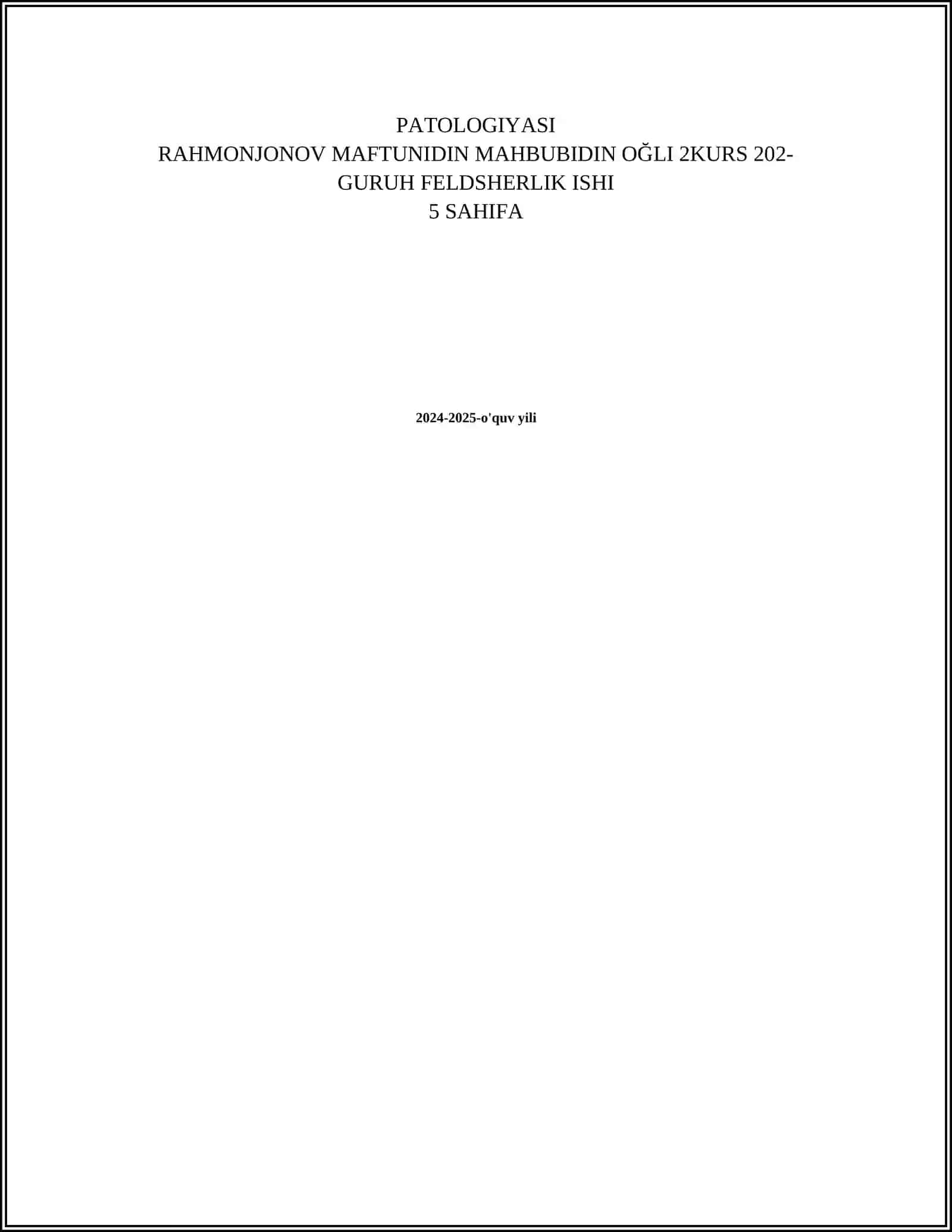 SINO TIBBIYOT TEXNIKUMI HAZM QILISH SISTEMASI ANATOMIYASI,FIZIOLOGIYASI VA PATOLOGIYASI 2