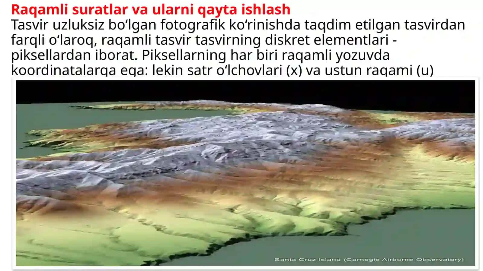 Kosmosdan Yerni masofadan zondlash uchun texnik yordam. Kosmik orbitalarning turlari, balandligi va tasvir masshtablari. 2
