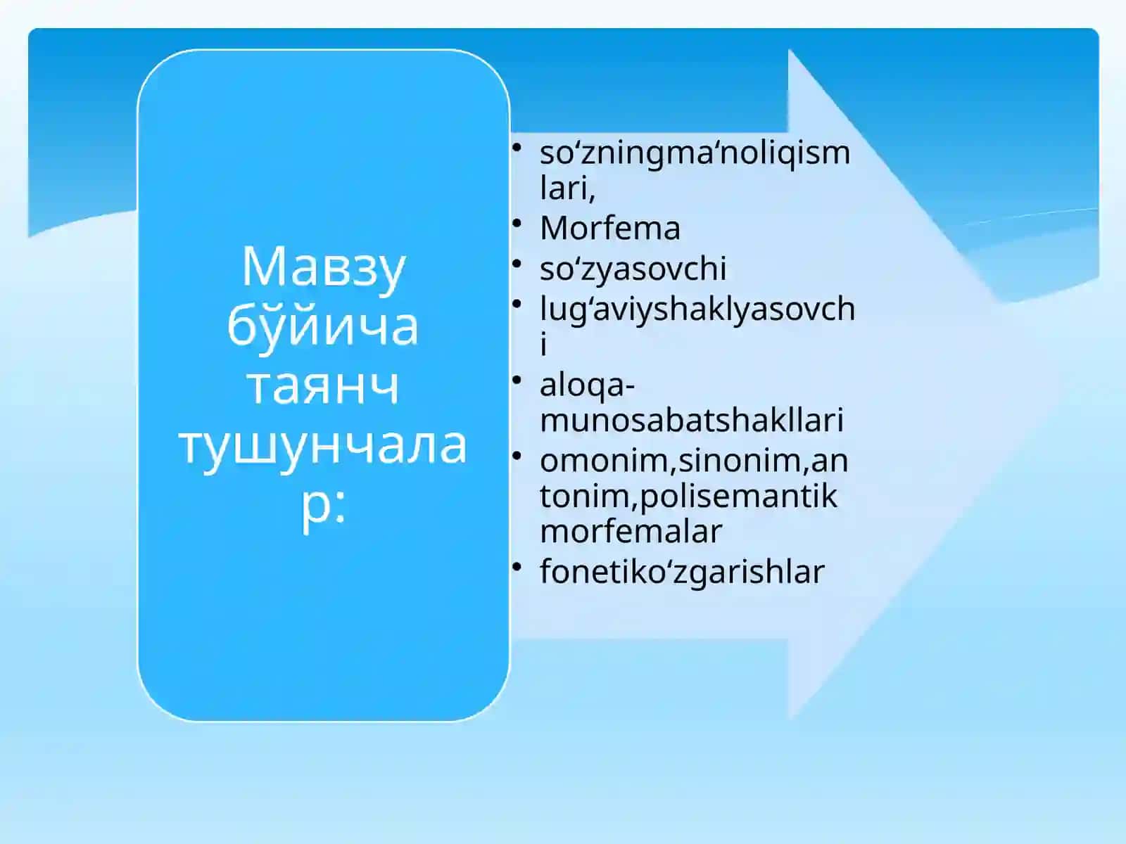 Morfema va uning turlari. Oʻzbek tili derivatsiyasi 2