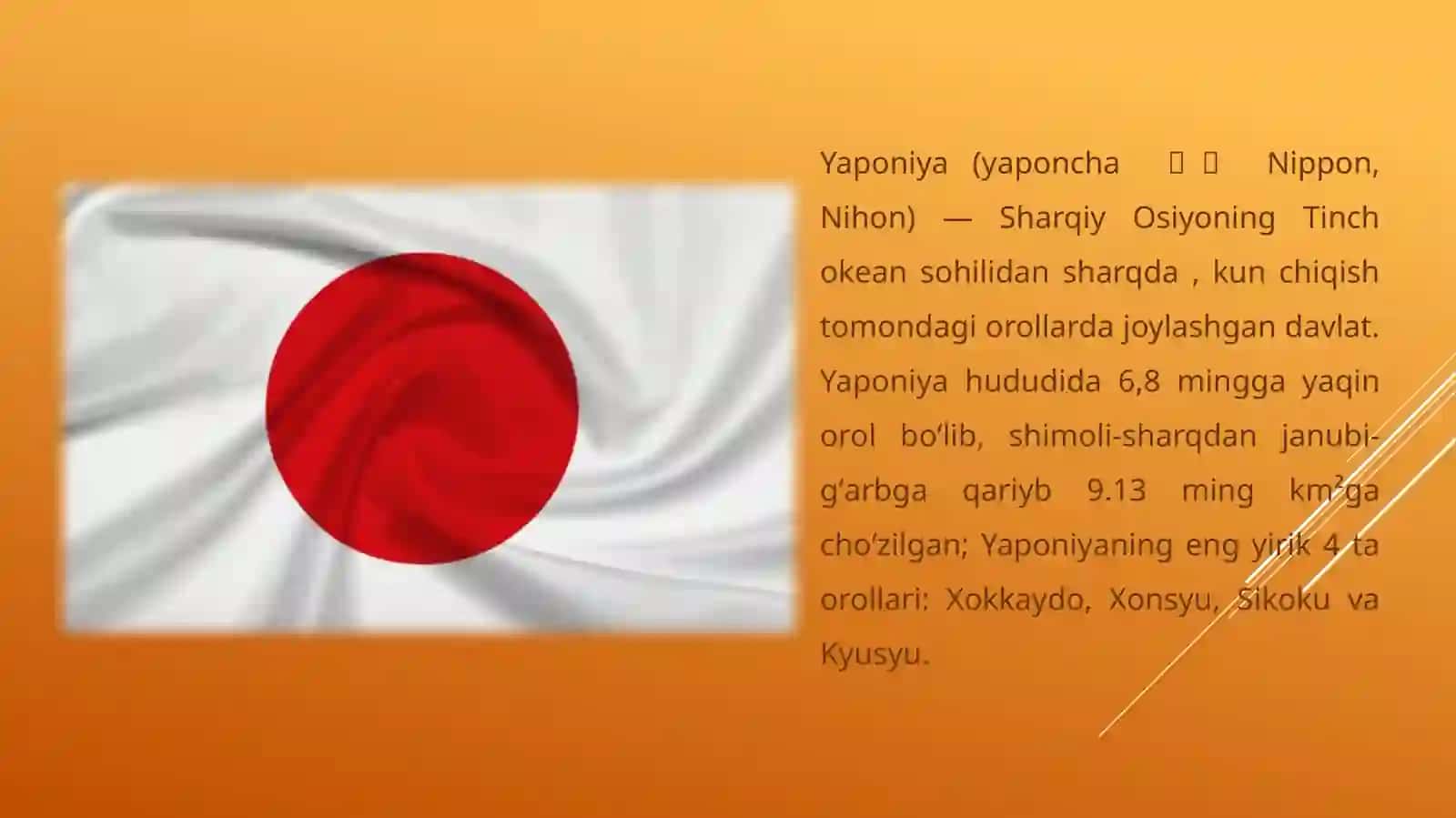 YAPONIYA DAVLATI I N V E S T I T S I Y A 2