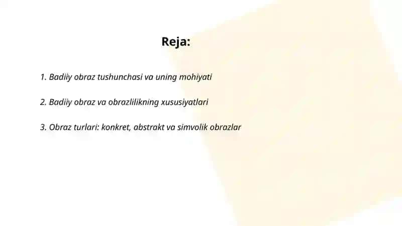 Badiiy obraz va obrazlilik 2