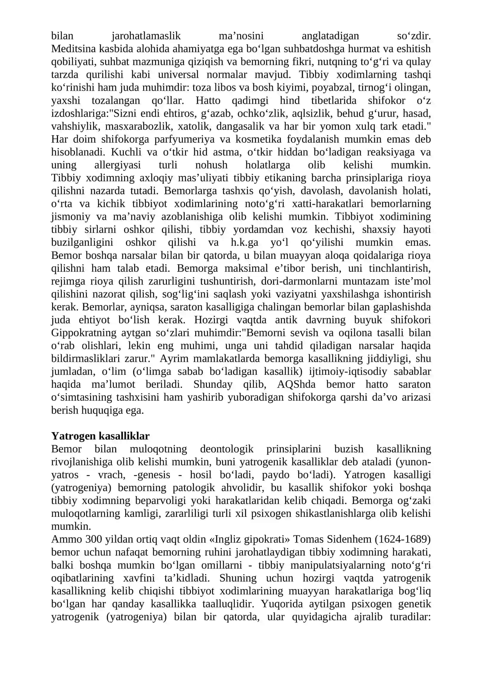 TIBBIYOT DEONTOLOGIYASI ASOSLARI 2