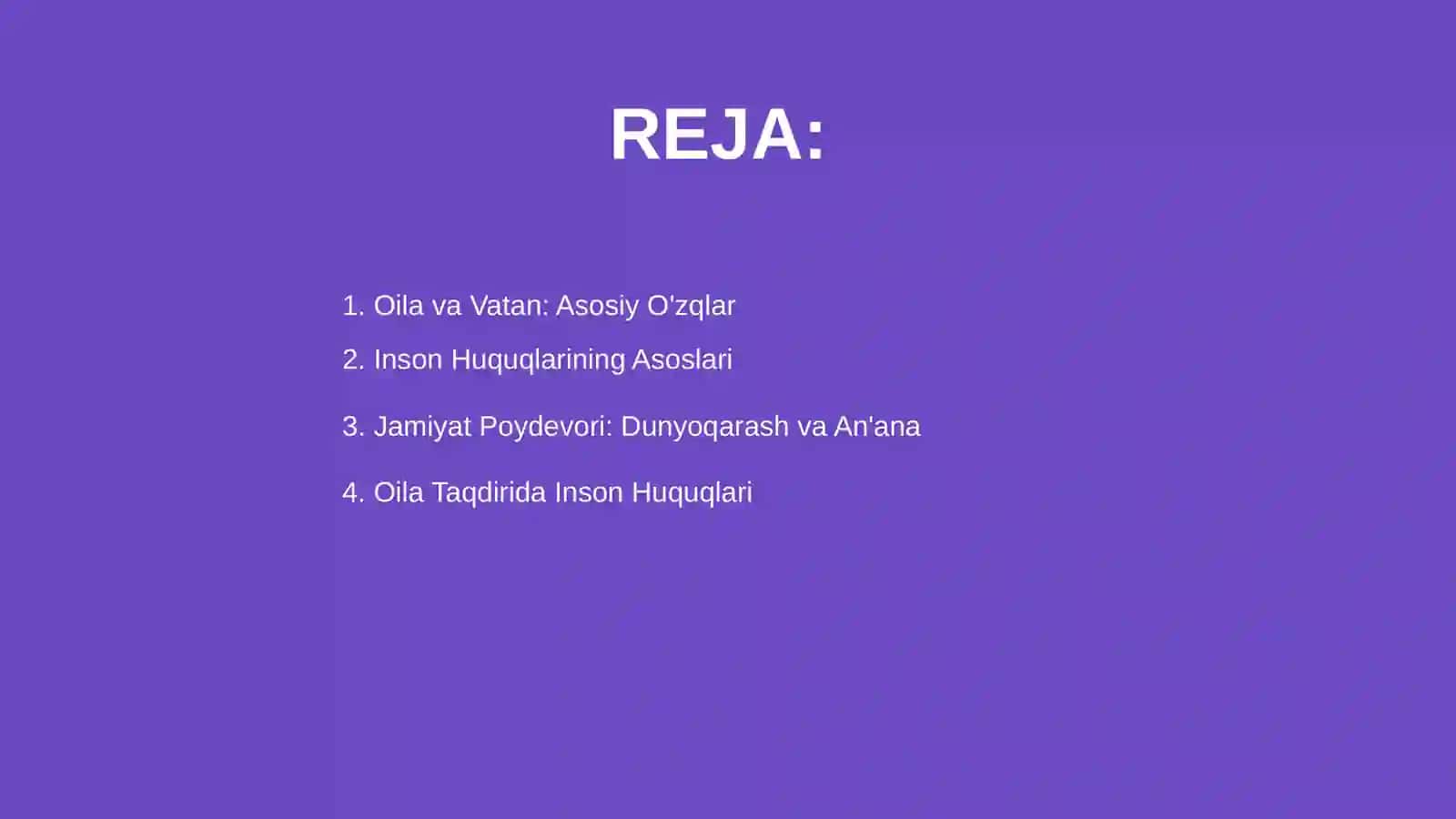 Oila vatan ichra vatan inson huquqlari jamiyat poydevori 2