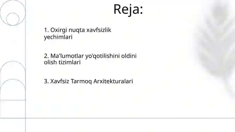 Xavfsizlik tizimlari 2