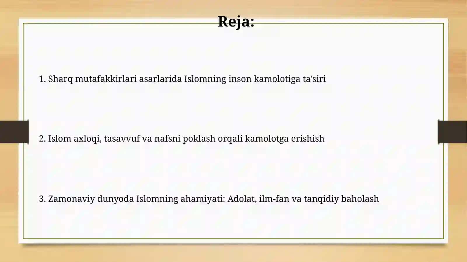 Sharqmutafakkirlarining Islomdinininginsonkamolotigata'sirihaqidagig'oyalari 2