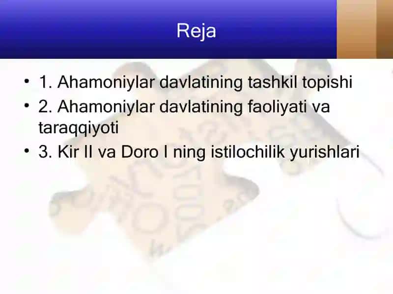 Qadimgi Eron (Ahamoniyolardavlati) 2