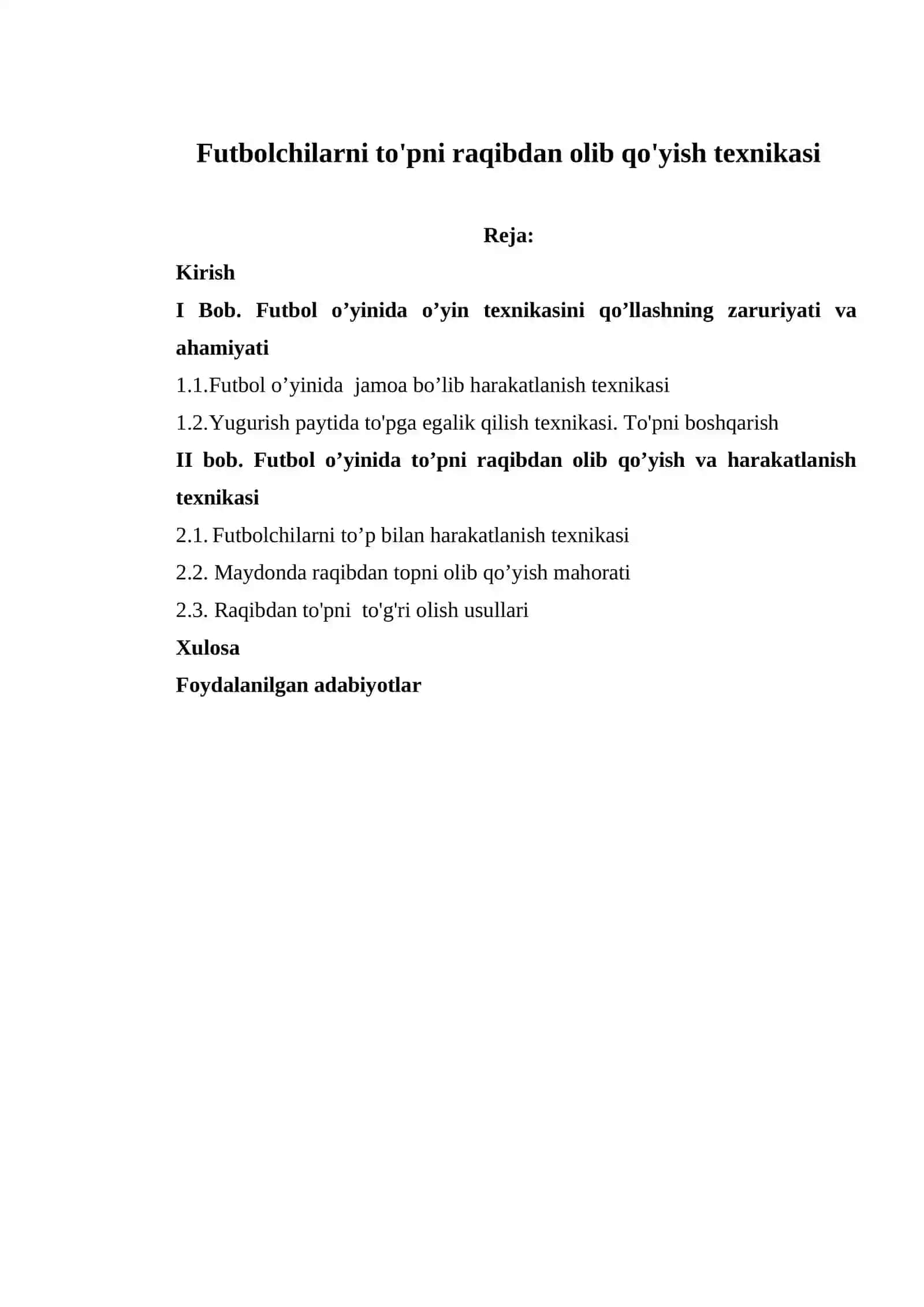 Futbolchilarni to'pni raqibdan olib qo'yish texnikasi 2