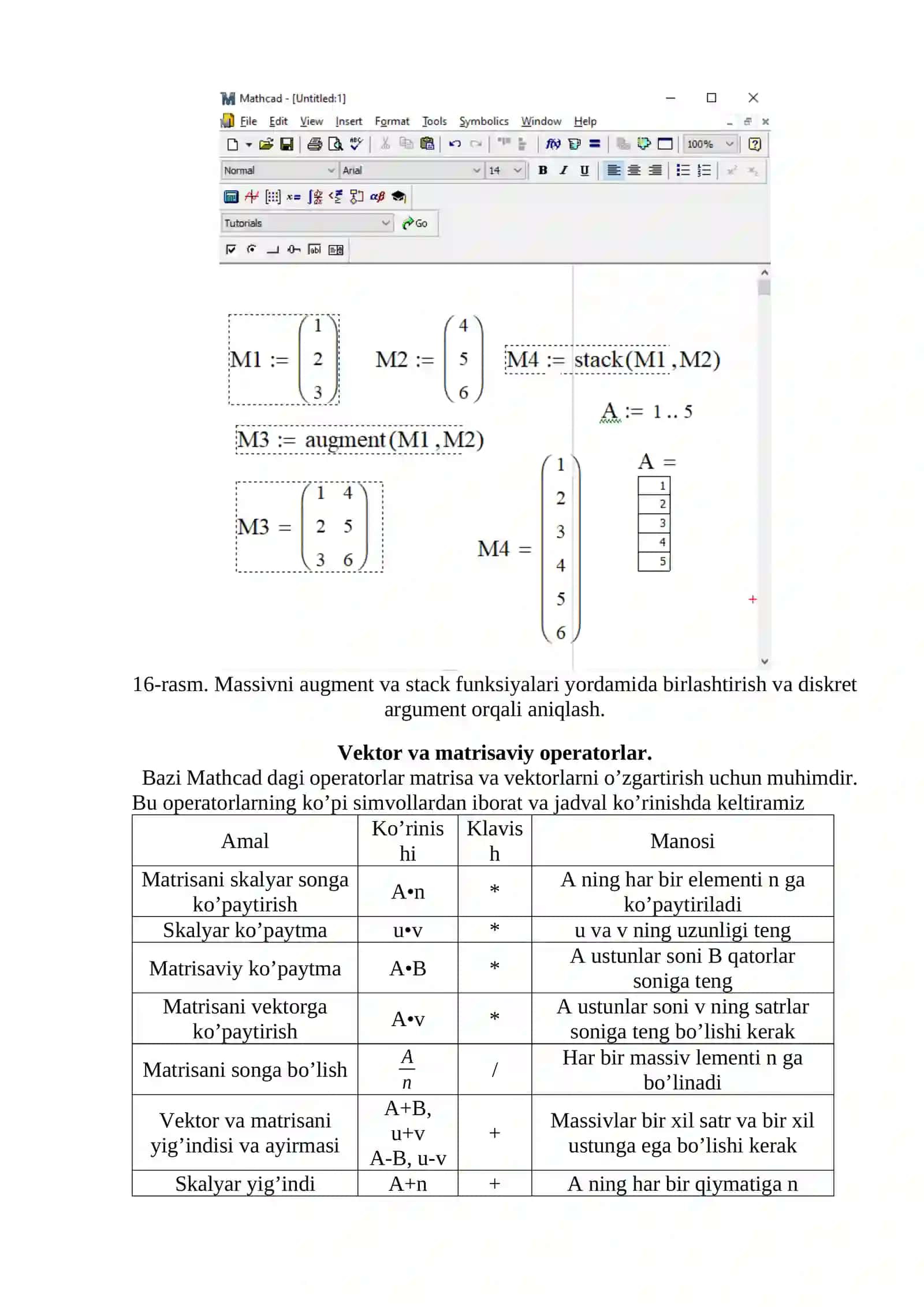 MATHCADDA ALGEBRA MASALALARINI YECHISH 2