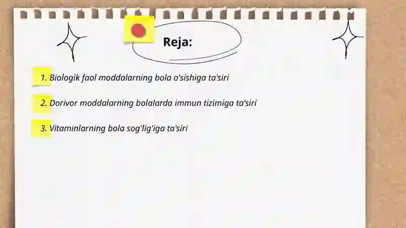 Biologik faol moddalar 2