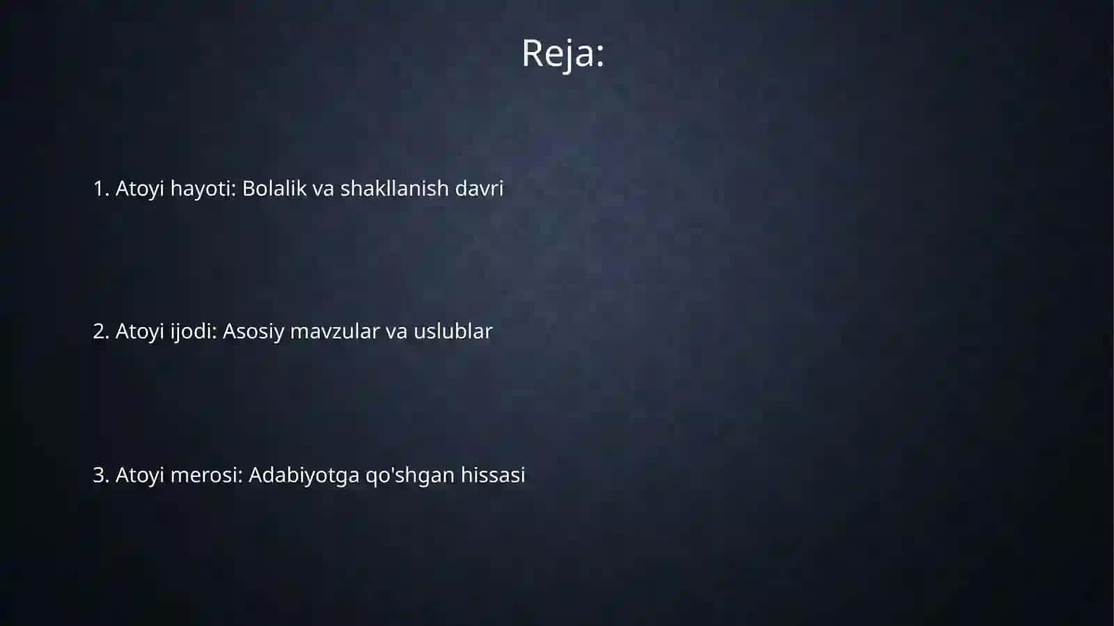 Atoyi hayoti va ijodi 2