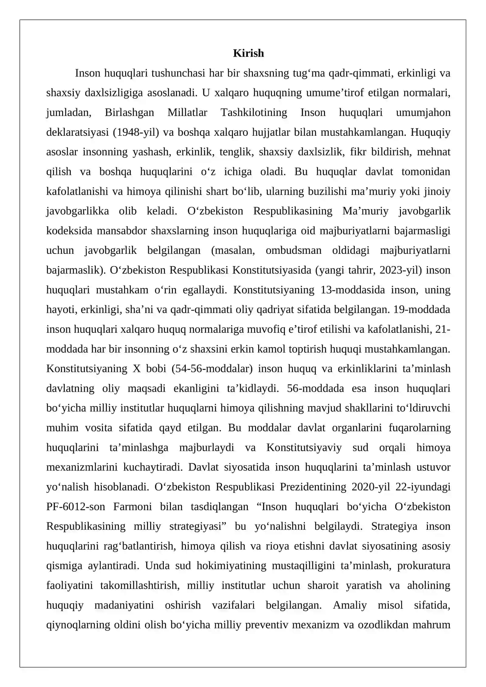 Inson huquqlarini himoya qiluvchi milliy institutlar tizimi 2