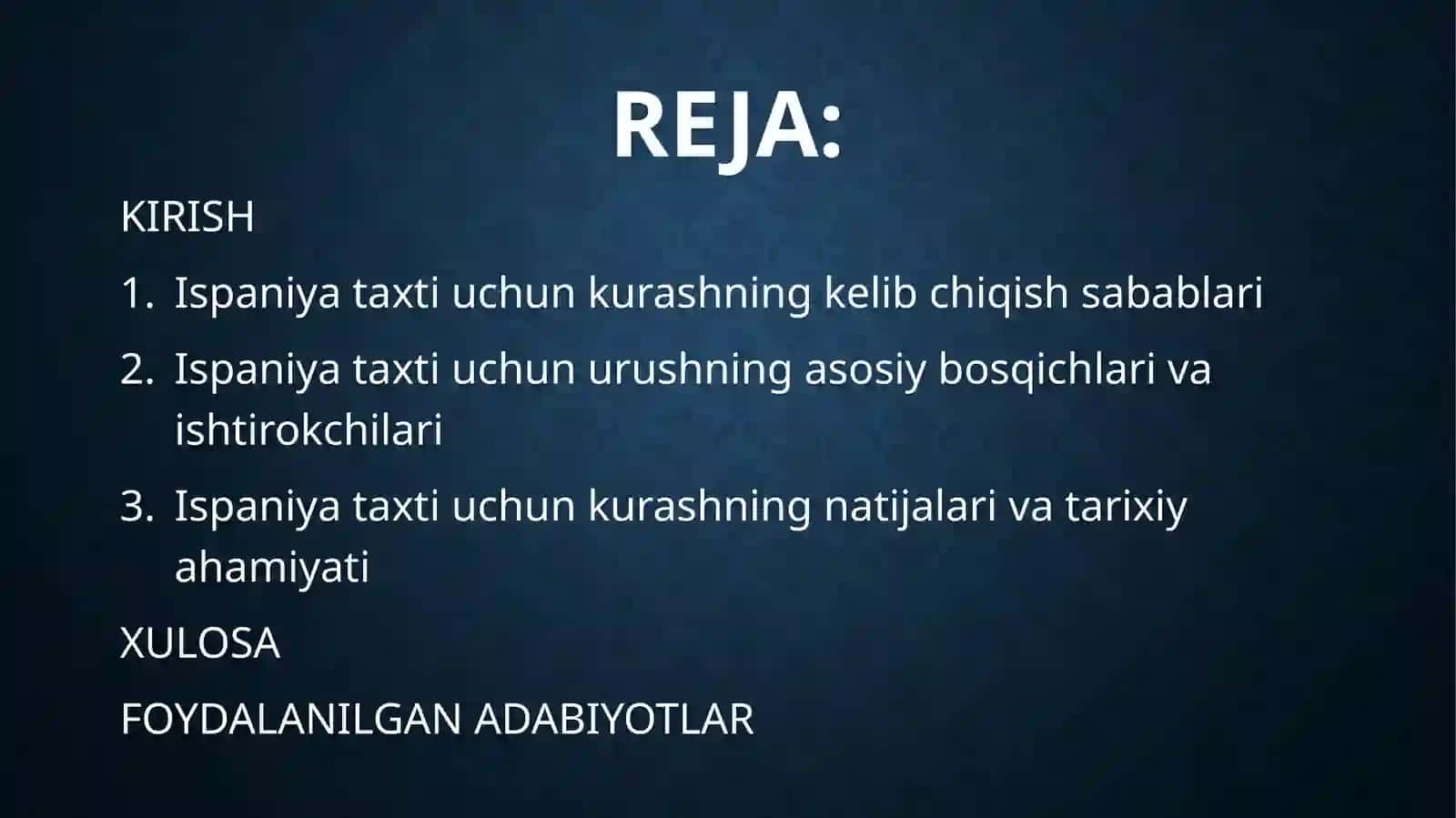 Ispaniyataxti uchun kurashning kelib chiqish sabablari 2