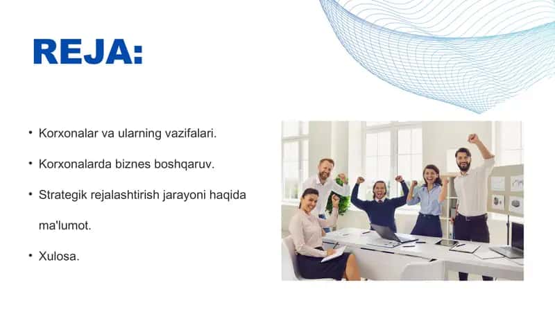 Korxona faoliyatida biznesni rejashtrish 2