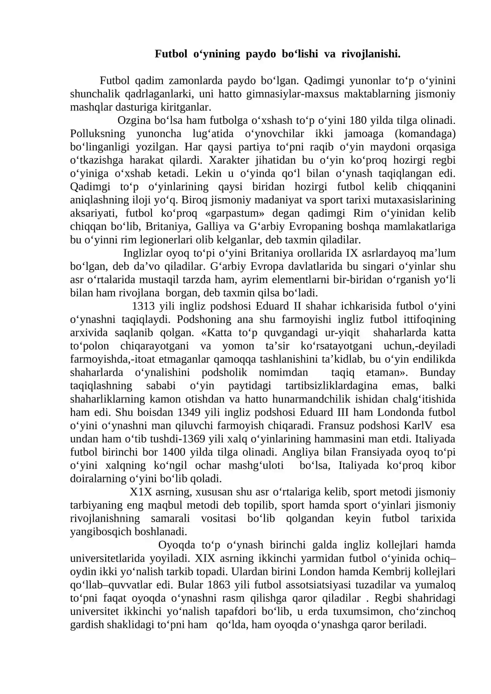 Futbol O'yinida Harakatlanish Texnikasini O'rganish 2
