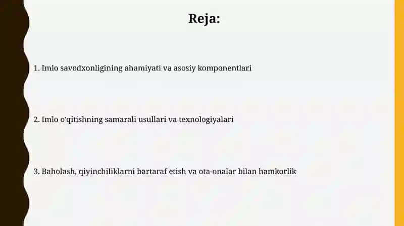 Ona tili o'qitish metodikasi 2