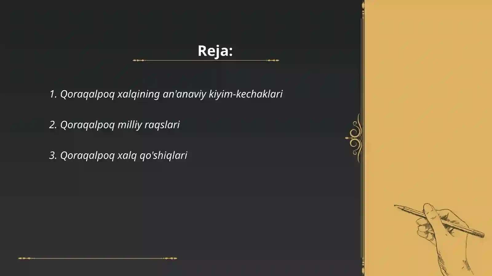 Qoraqalpoqlar madaniyati 2