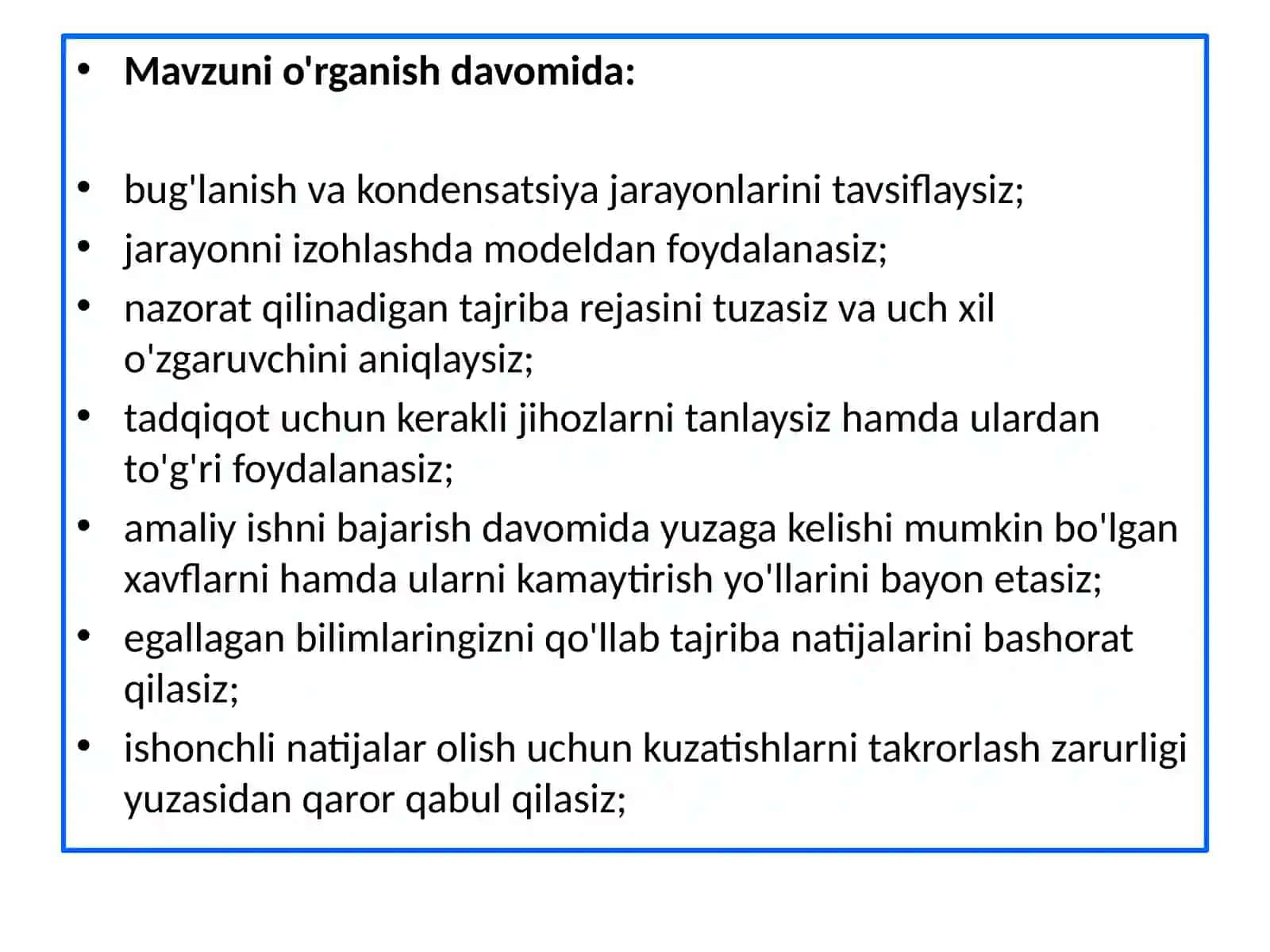Bug‘lanish va kondensatsiya 2