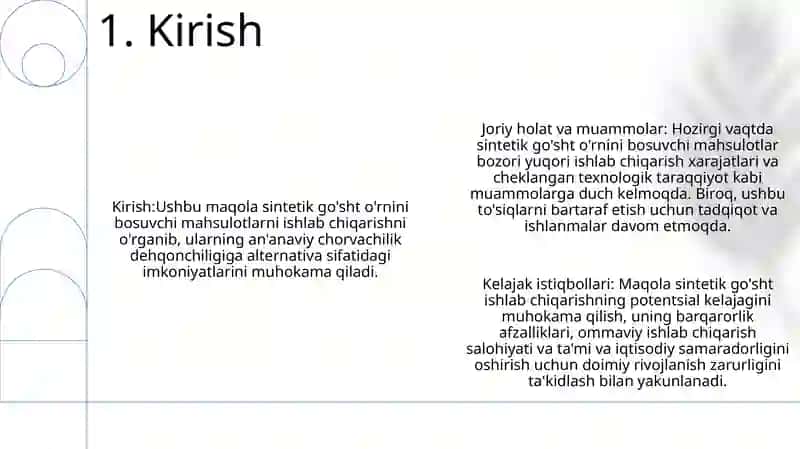 Suniy Oqsil Ozuqa Moddalaring Ishlab Chiqarilishi Va Kelgusidagi Imkoniyatlar 2