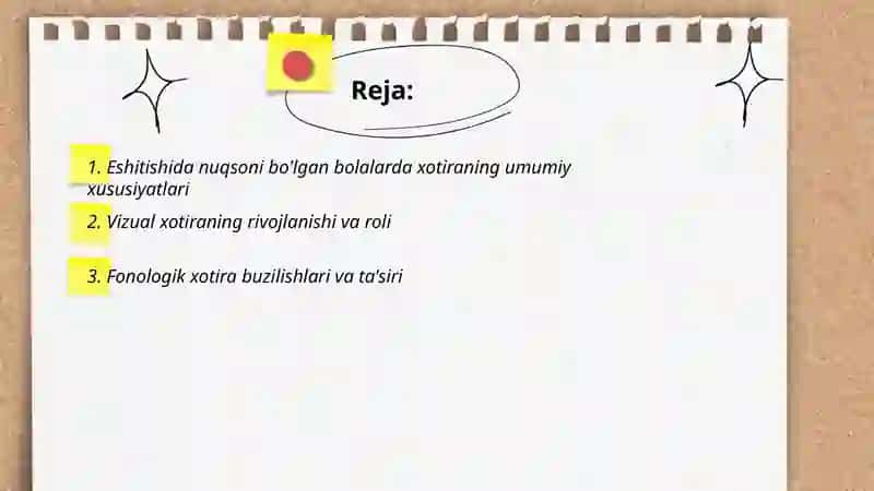 Eshitishida nuqsoni bo'lgan bolalar xotirasini o'ziga xos xususiyatlari 2