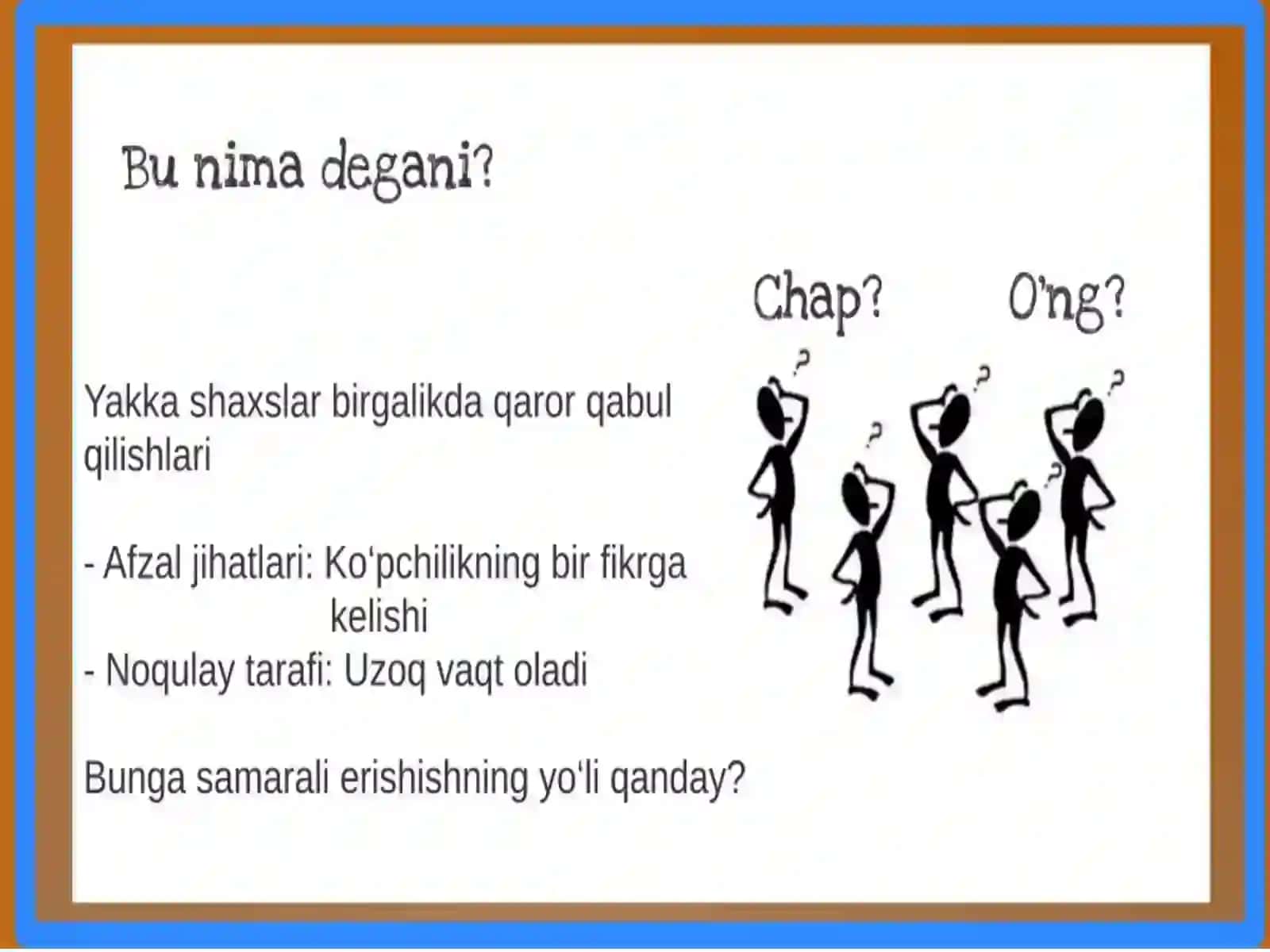 Guruhda qaror qabul qilishga ta'sir ko‘rsatuvchi asosiy omillar 2