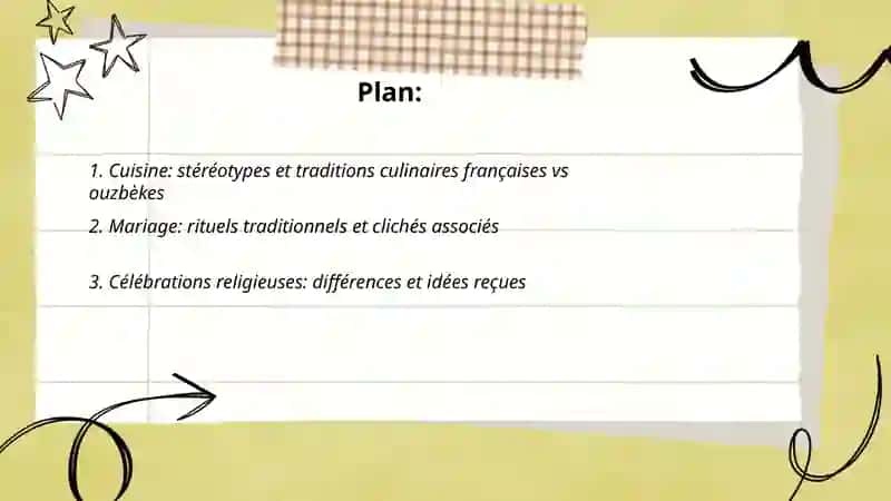La comparaison des traditions francaises et ouzbeks. Les stereotypes 2