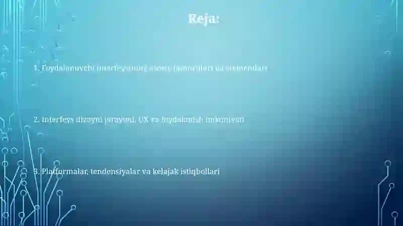 Foydalanuvchi interfeysi 2