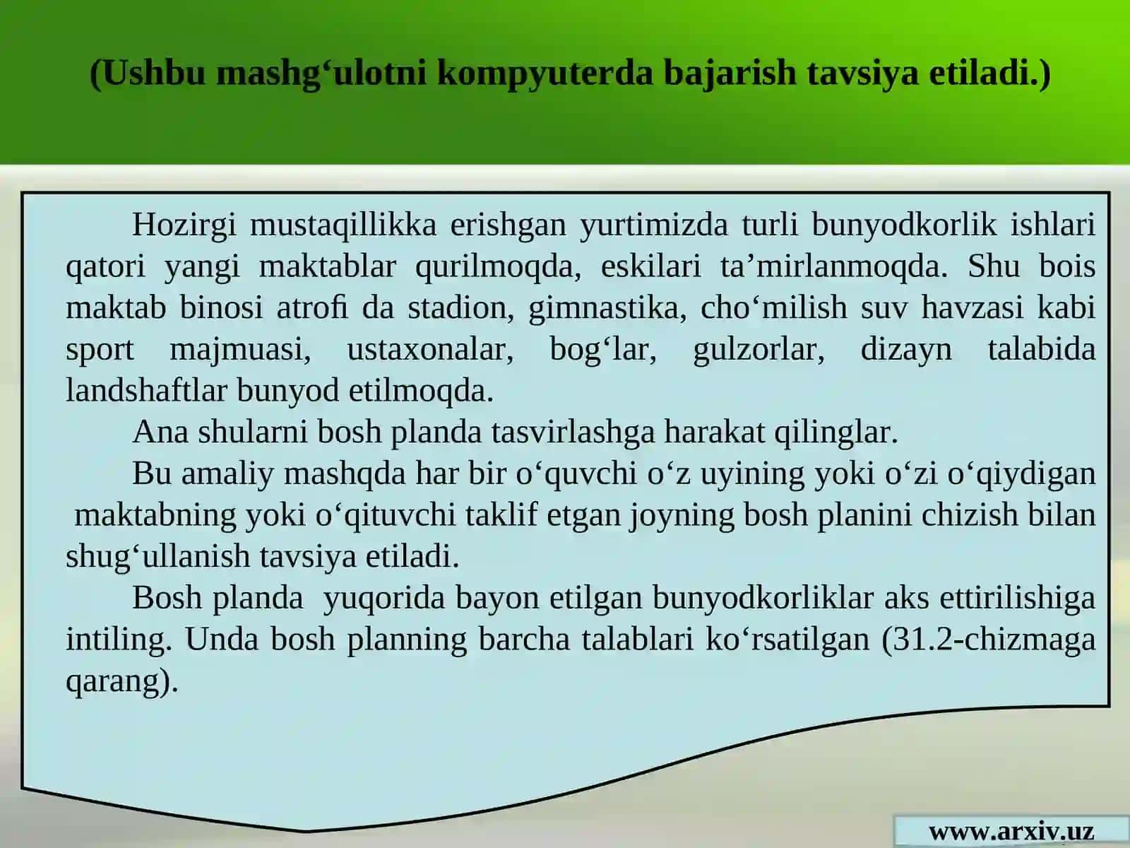 9-sinf tasviriy san’at darsligi asosida 33-34-mavzu 2