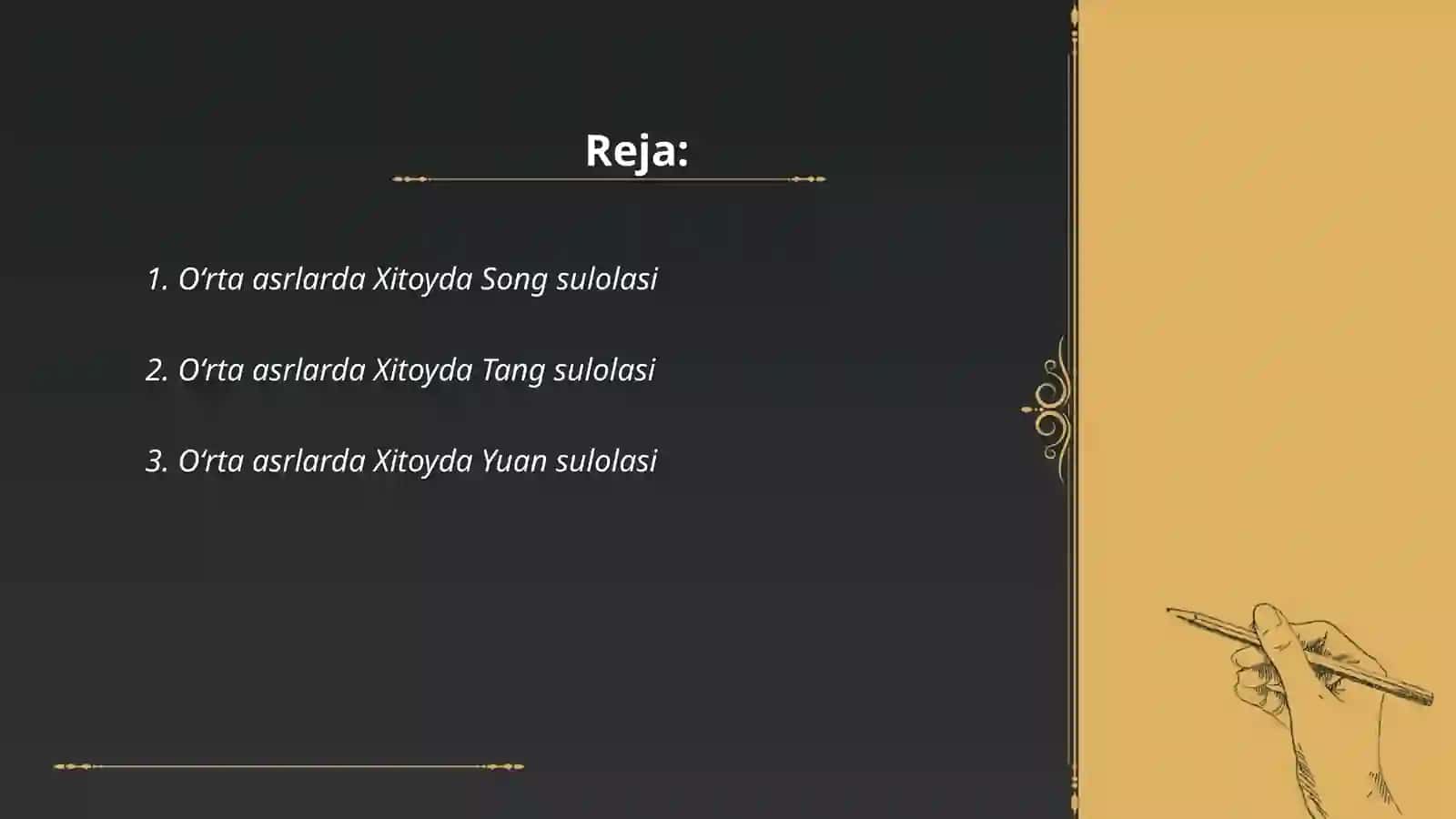 Oʻrta asrlarda Xitoyda Song sulolasi 2
