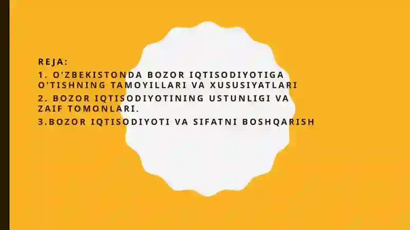 O’zbekistonning yangi tarixi fanida taqdimoti 2