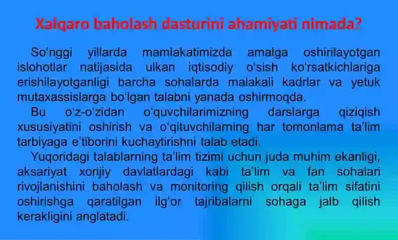 Ta’lim sifati xalqaro tadqiqotlarida o’quvchilarning tabii-ilmiy savodxonligini baholashdagi umumiy yondashuvlar. 2
