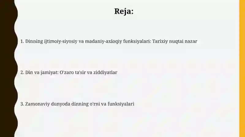 Dinning ijtimoiy-siyosiy va madaniy-axloqiy funksiyalari 2