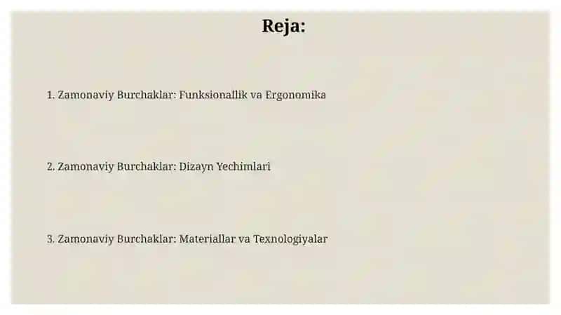 Zamonaviy burchaklar 2