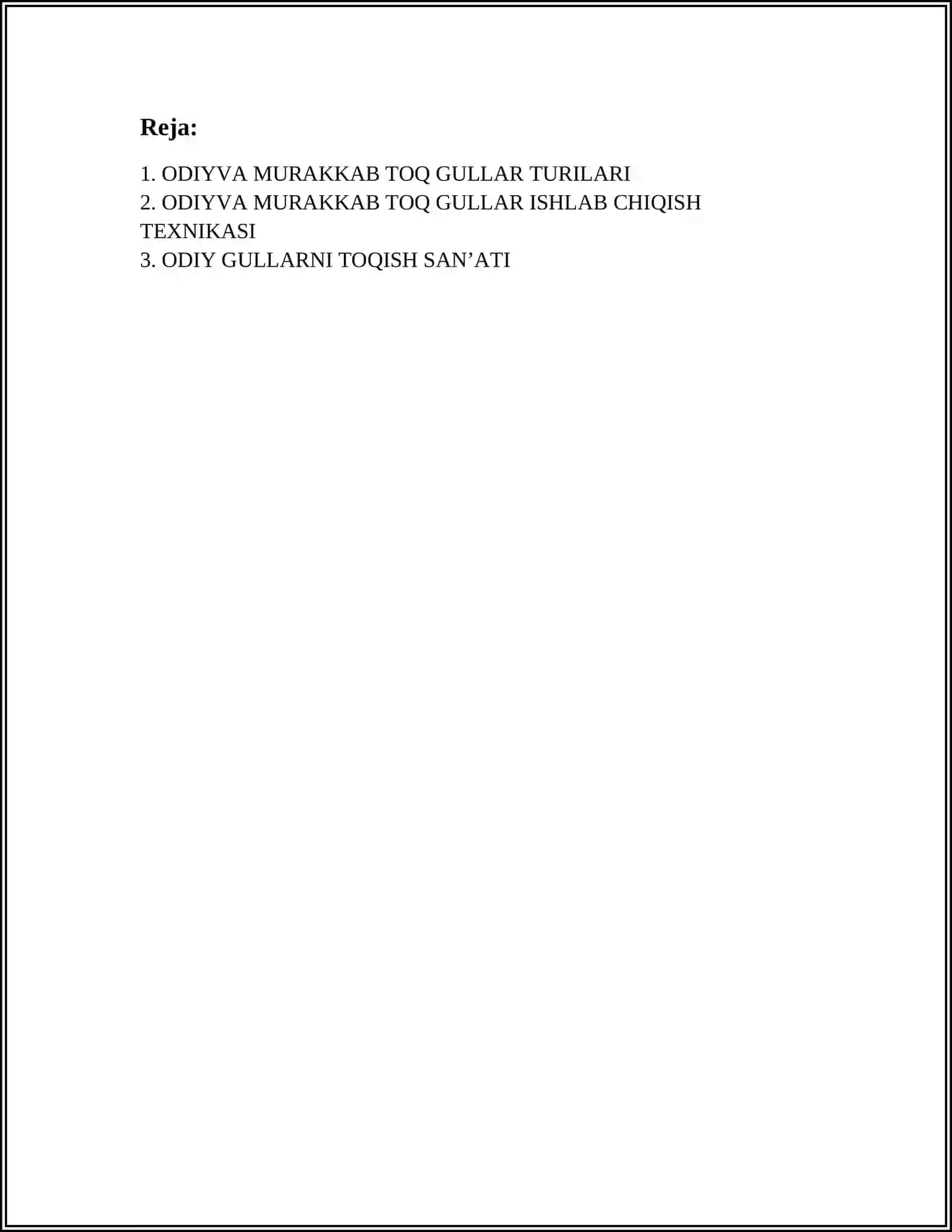 ODIYVA MURAKKAB TOQ GULLAR 2