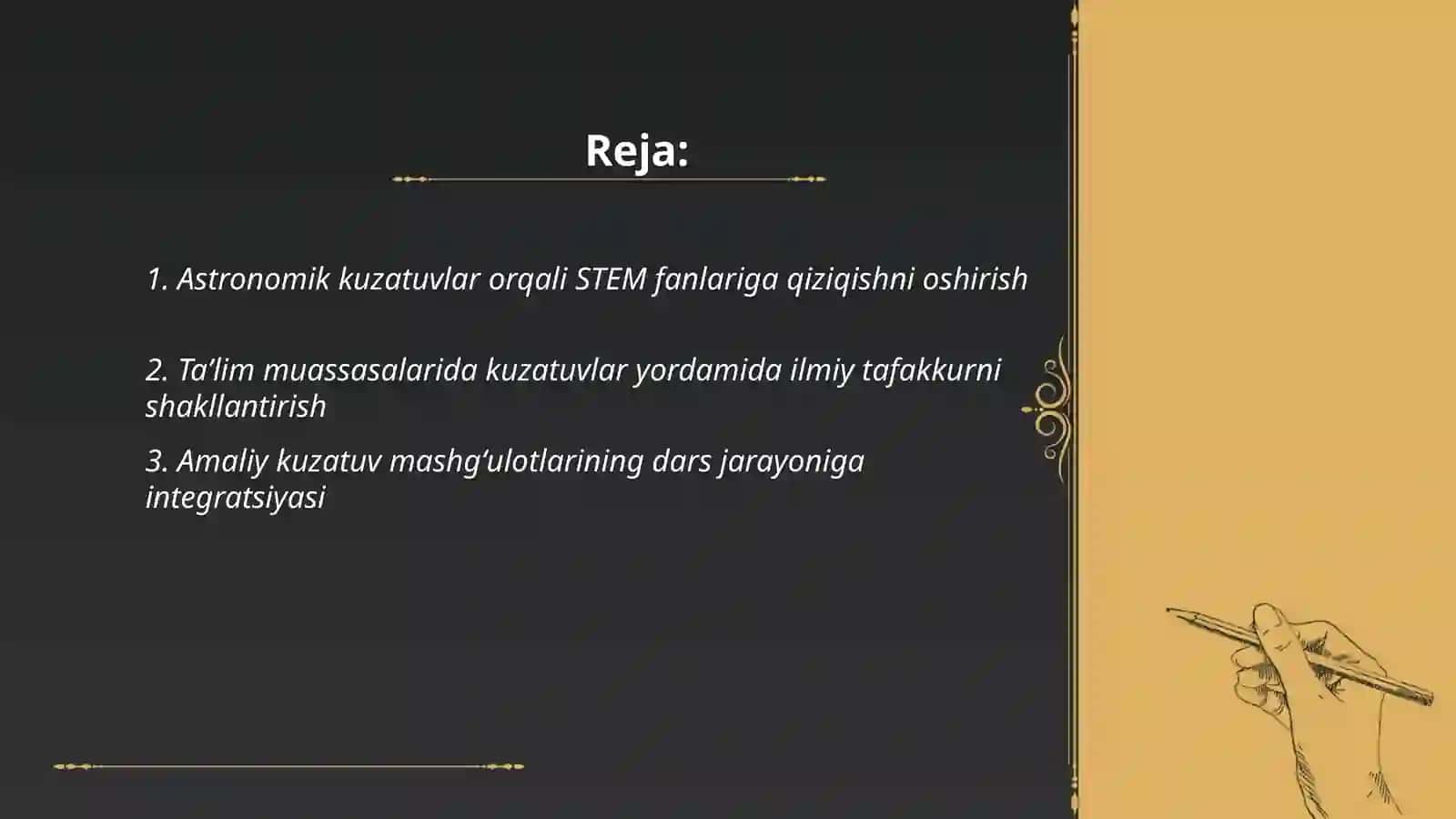 Astronomik kuzatuvlar STEM fanlariga qiziqishni oshirish 2
